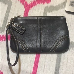 Black Coach Wristlet